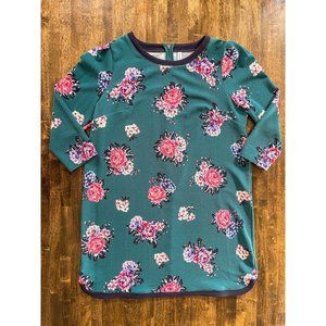 Xhilaration Green Floral Dress